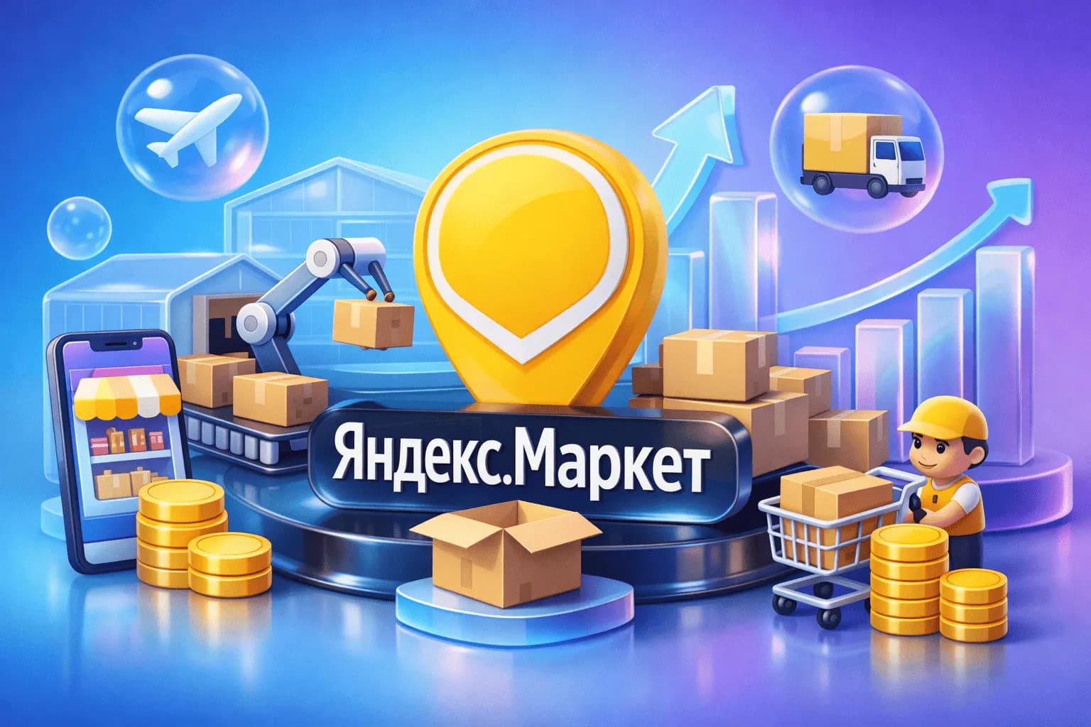 Склад Маркета и модель FBY: как устроена модель работы маркетплейса и как продавать маркету по модели FBY
